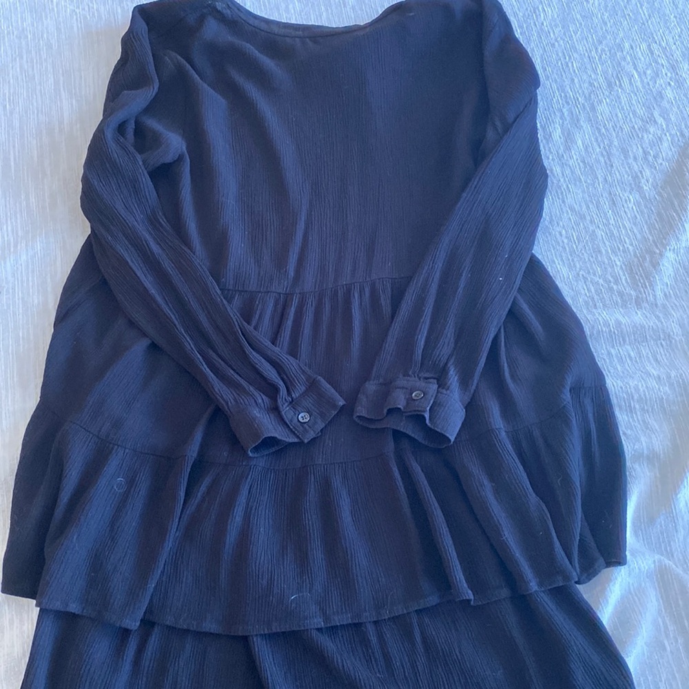 Black high-low dress